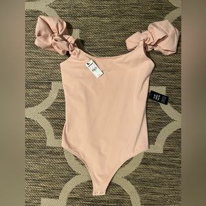 Express ruffled bodysuit NWT